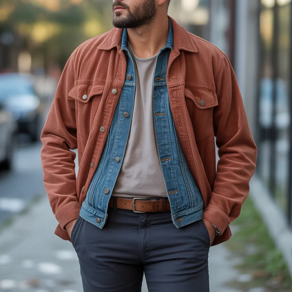 trendy corduroy shirt outfit ideas