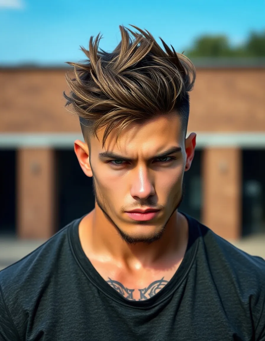 warrior haircut men that command attention