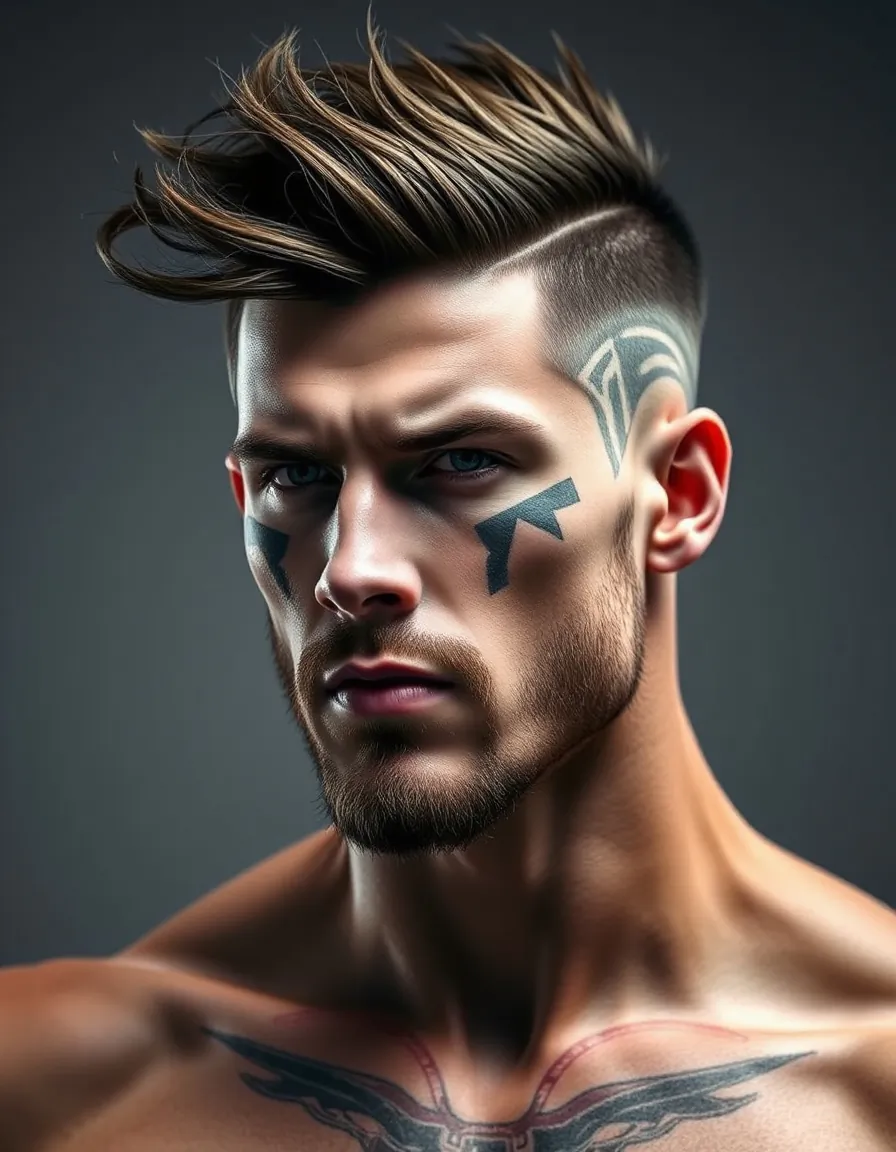 warrior haircut men that command attention