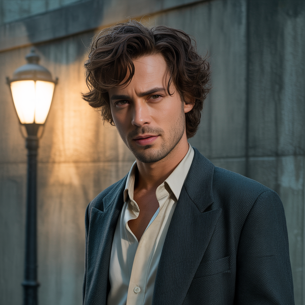 wavy hair men