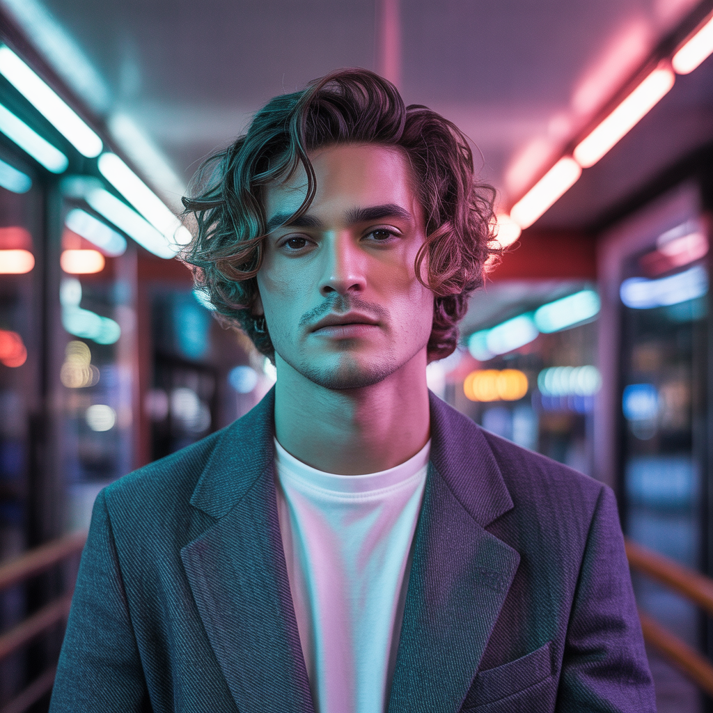 wavy hair men