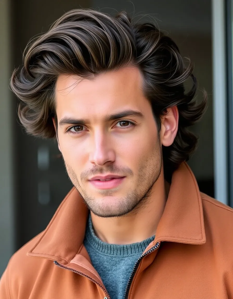 wavy hair men ideas