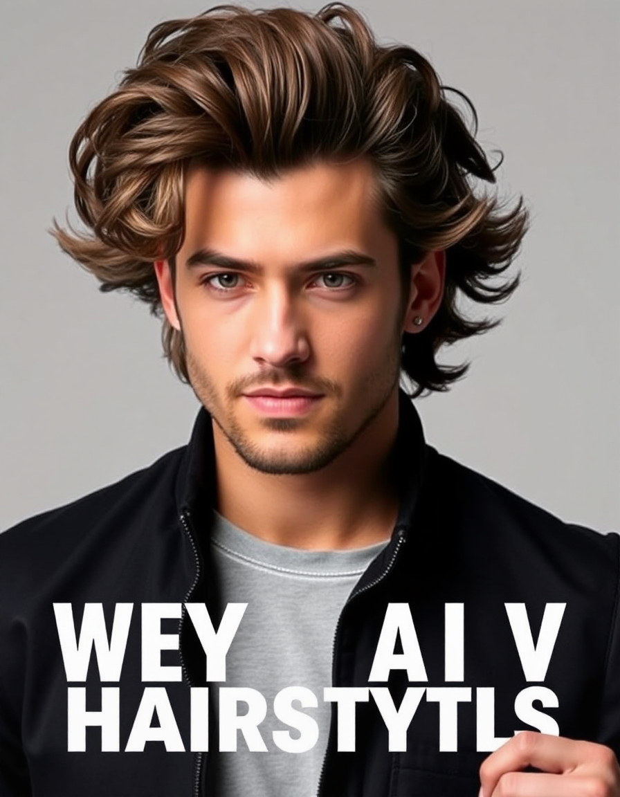 wavy hair men ideas
