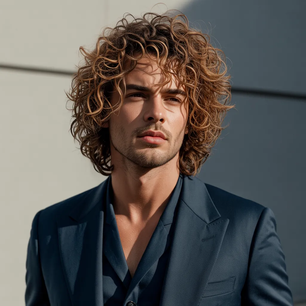 wavy hair men ideas