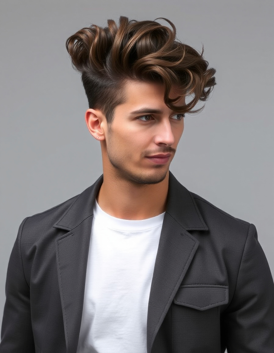 wavy hair men ideas