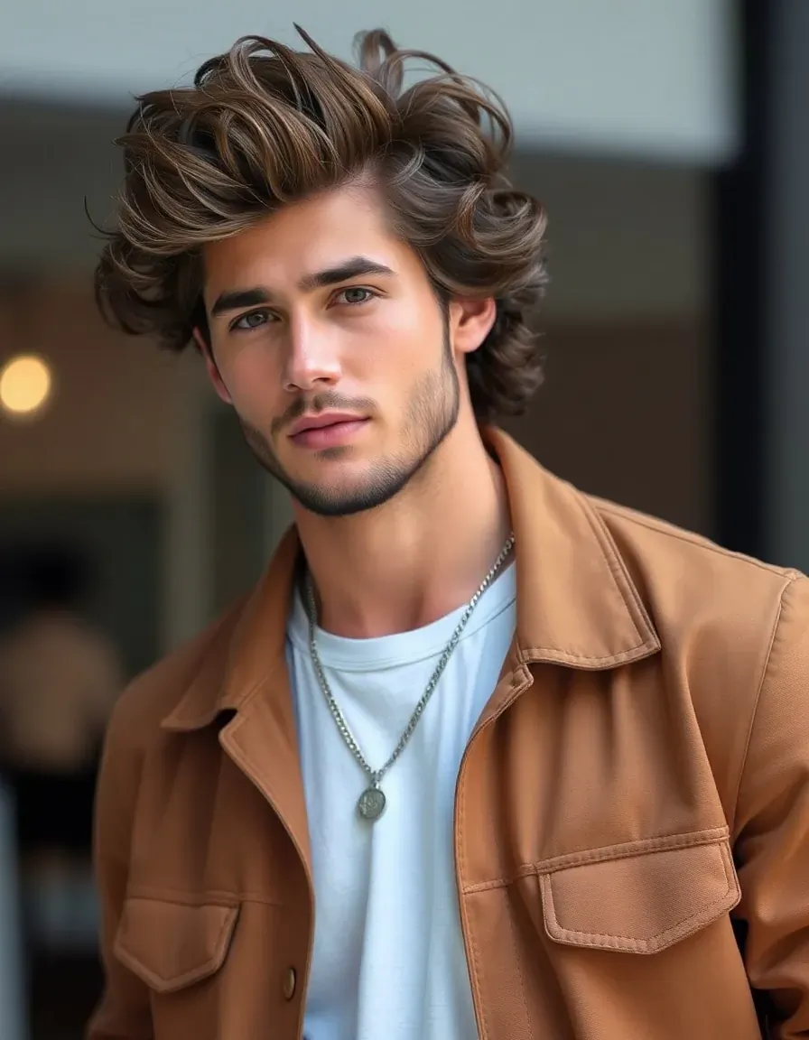 wavy hair men ideas