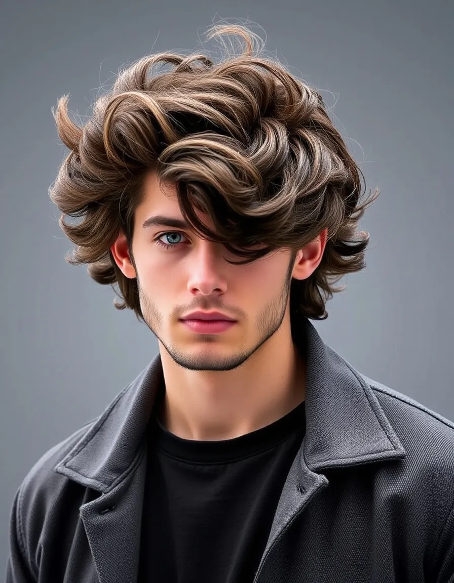wavy hair men ideas