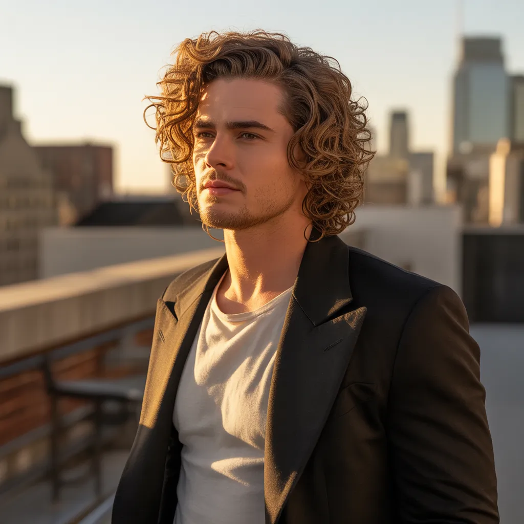 wavy hair men ideas