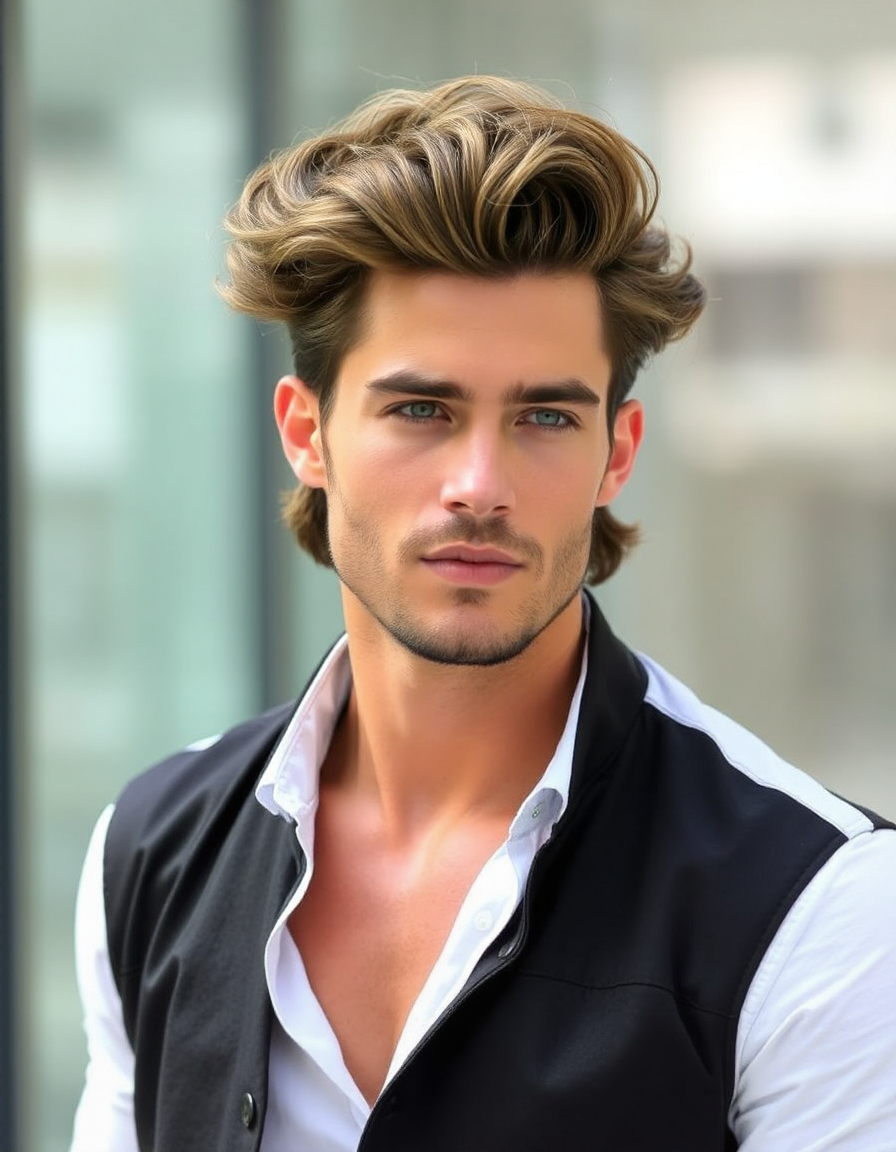 wavy hair men ideas