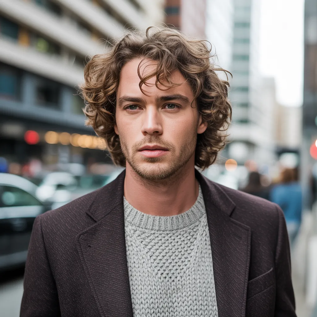 wavy hair men ideas