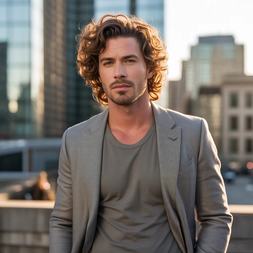 wavy hair men ideas