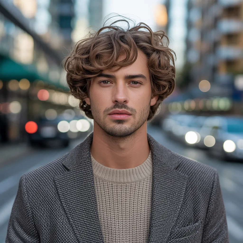 wavy hair men ideas