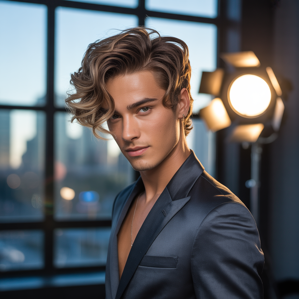 wavy haircuts men