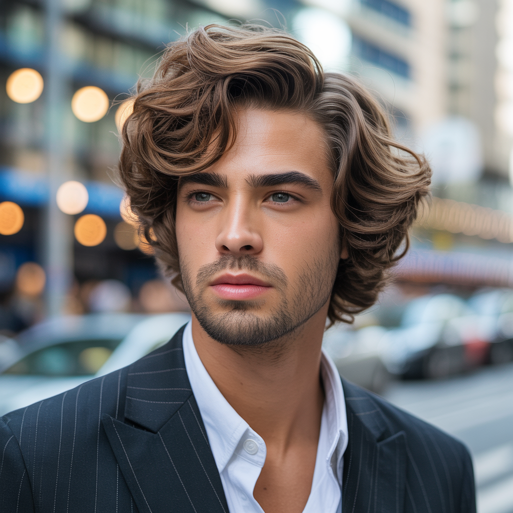 wavy haircuts men