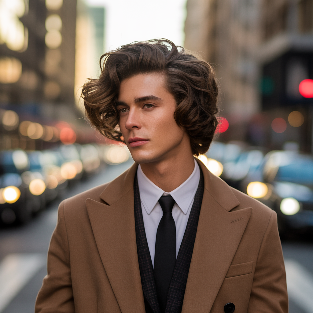 wavy hairstyles men