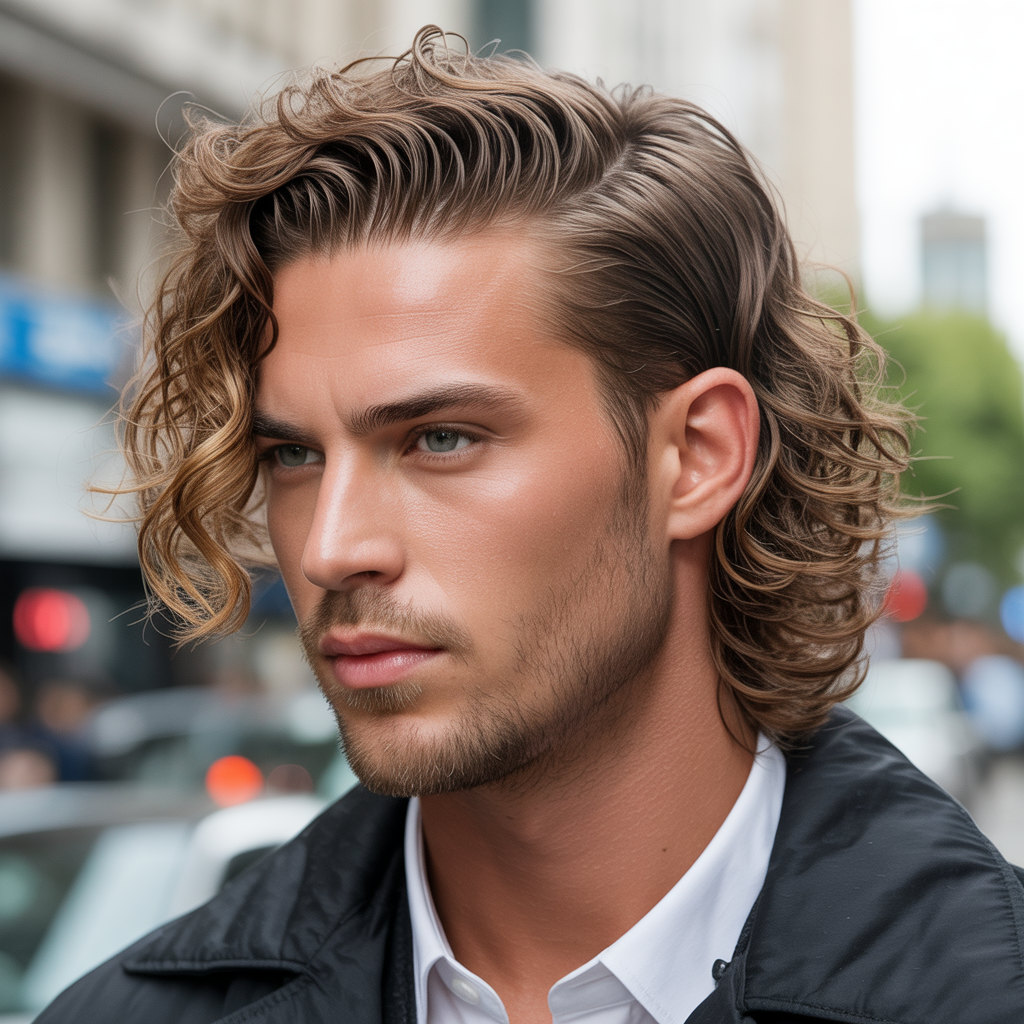 wavy hairstyles men