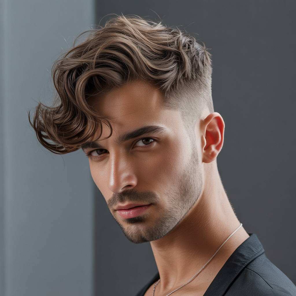 wavy hairstyles men