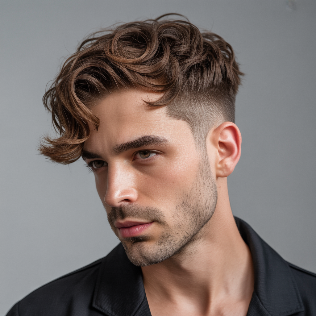wavy hairstyles men
