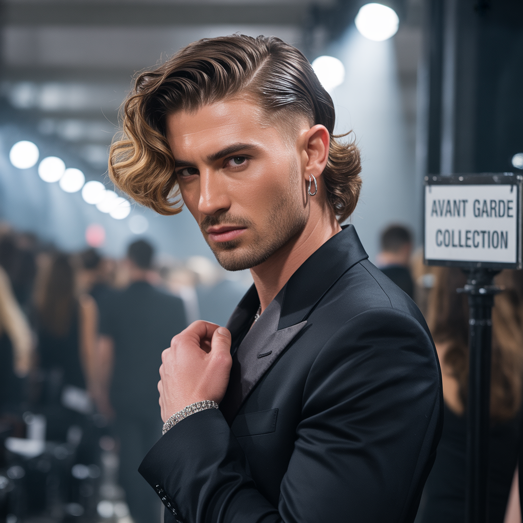 wavy hairstyles men
