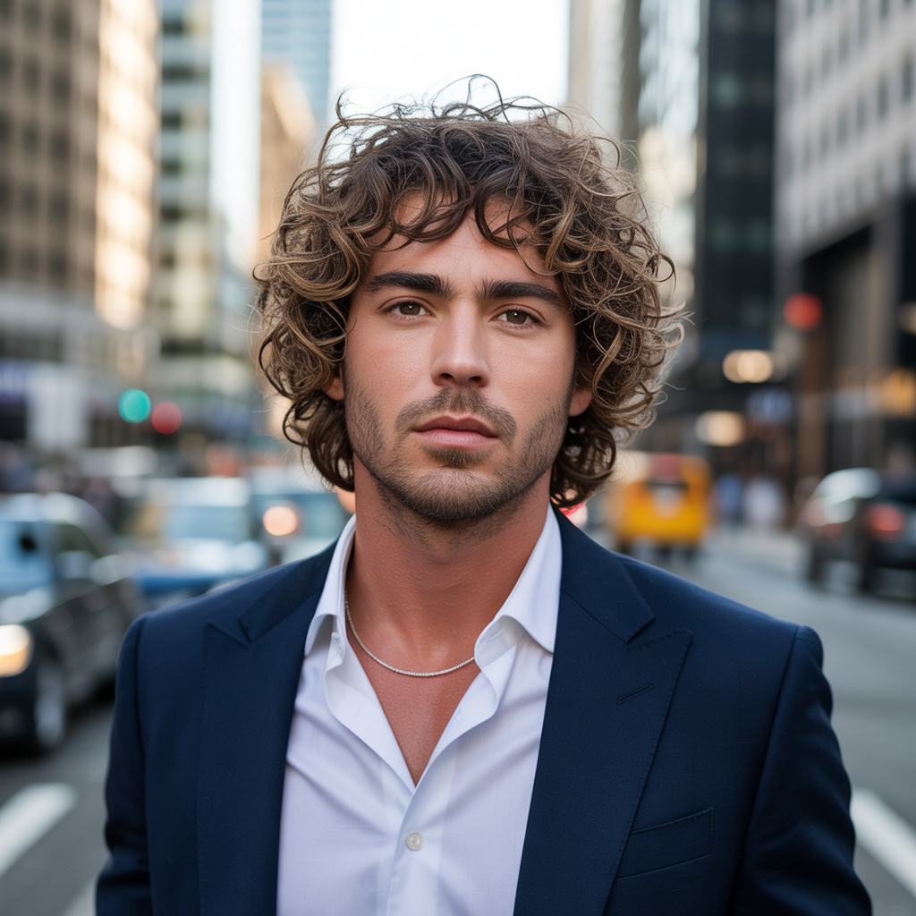 wavy hairstyles men