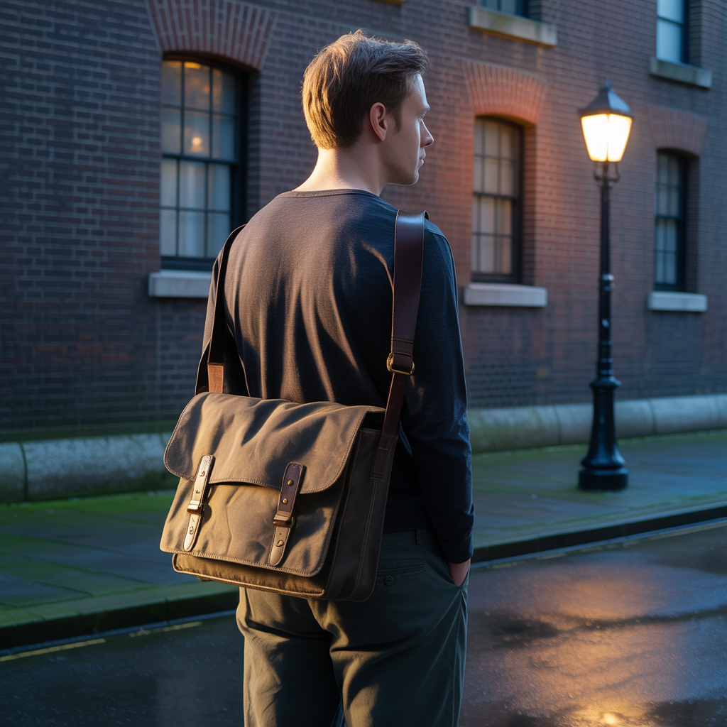 waxed canvas messenger bags