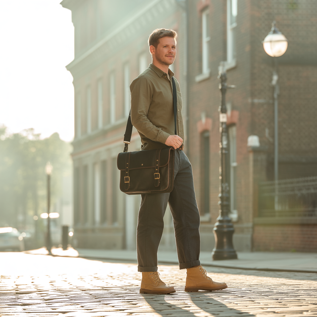 waxed canvas messenger bags