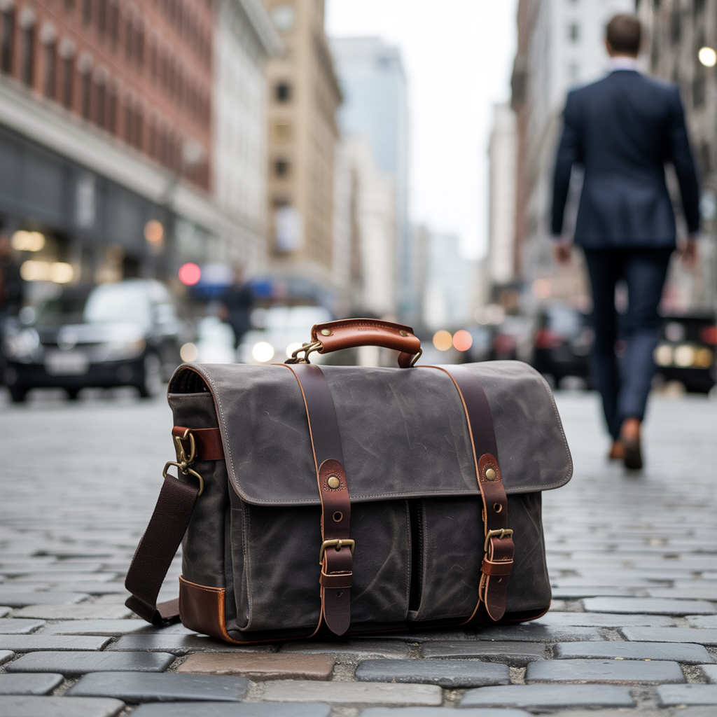 waxed canvas messenger bags