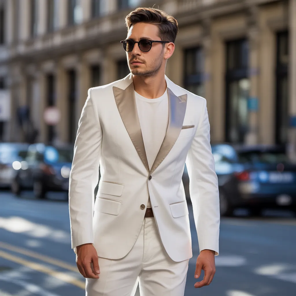 white suit