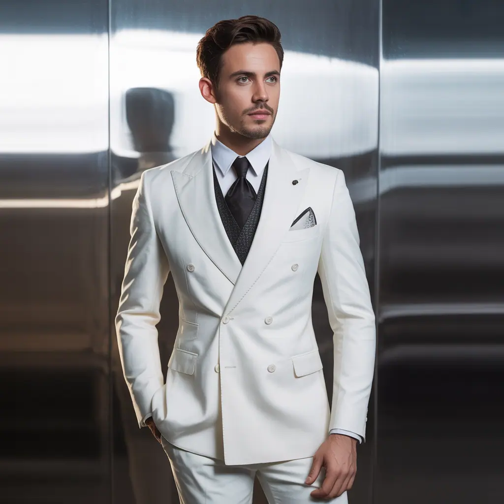 white suit