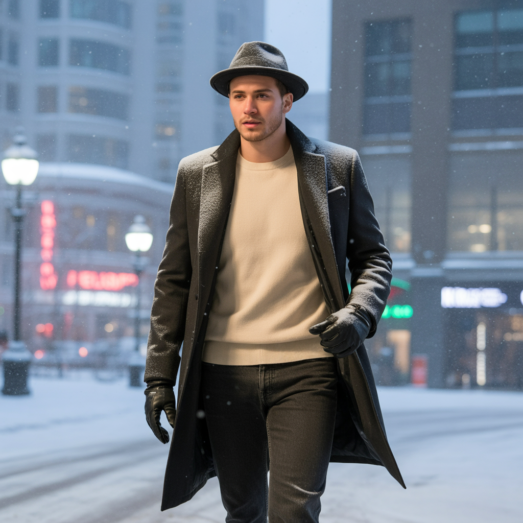 winter fits men