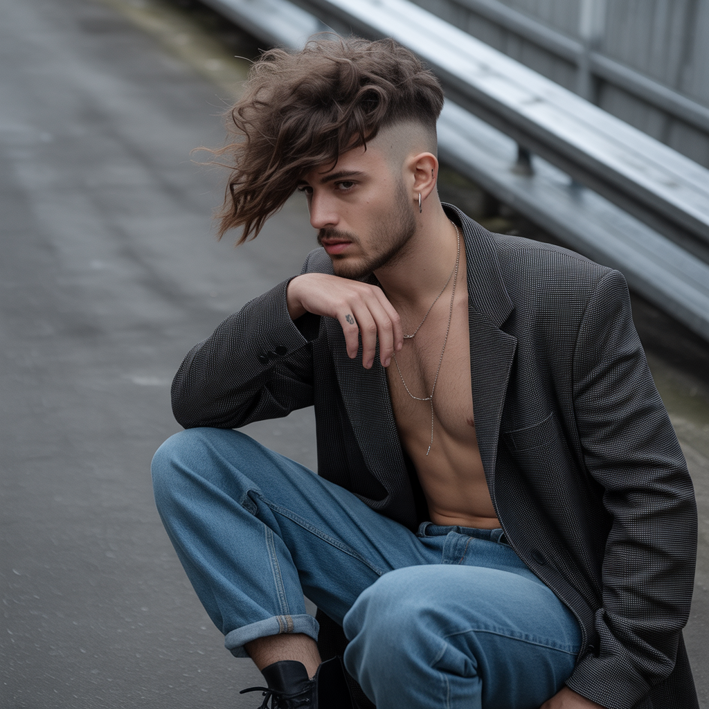 wolf cut men