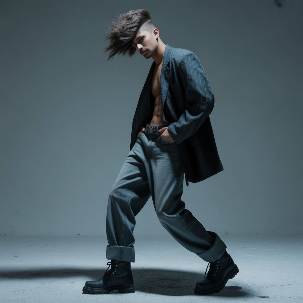 wolf cut men
