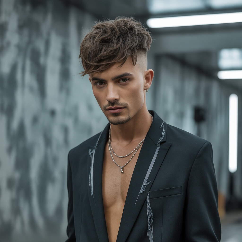 wolf cut men