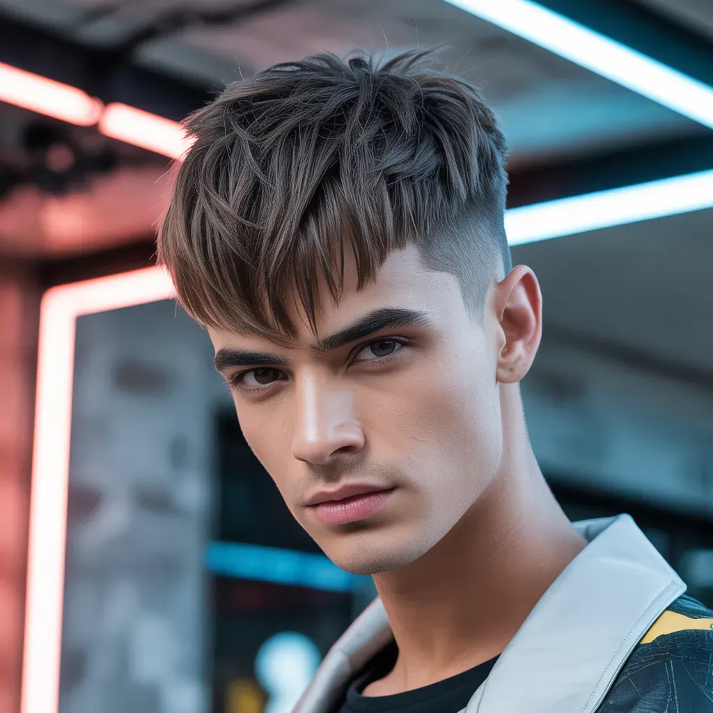 wolfcut hair for men