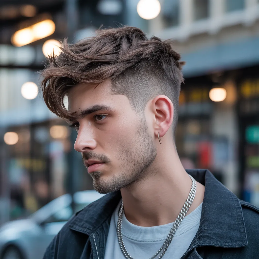 wolfcut hair for men