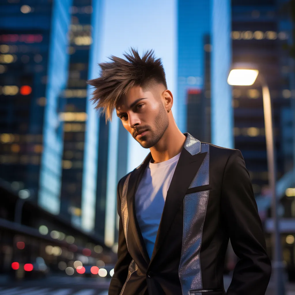 wolfcut hair for men