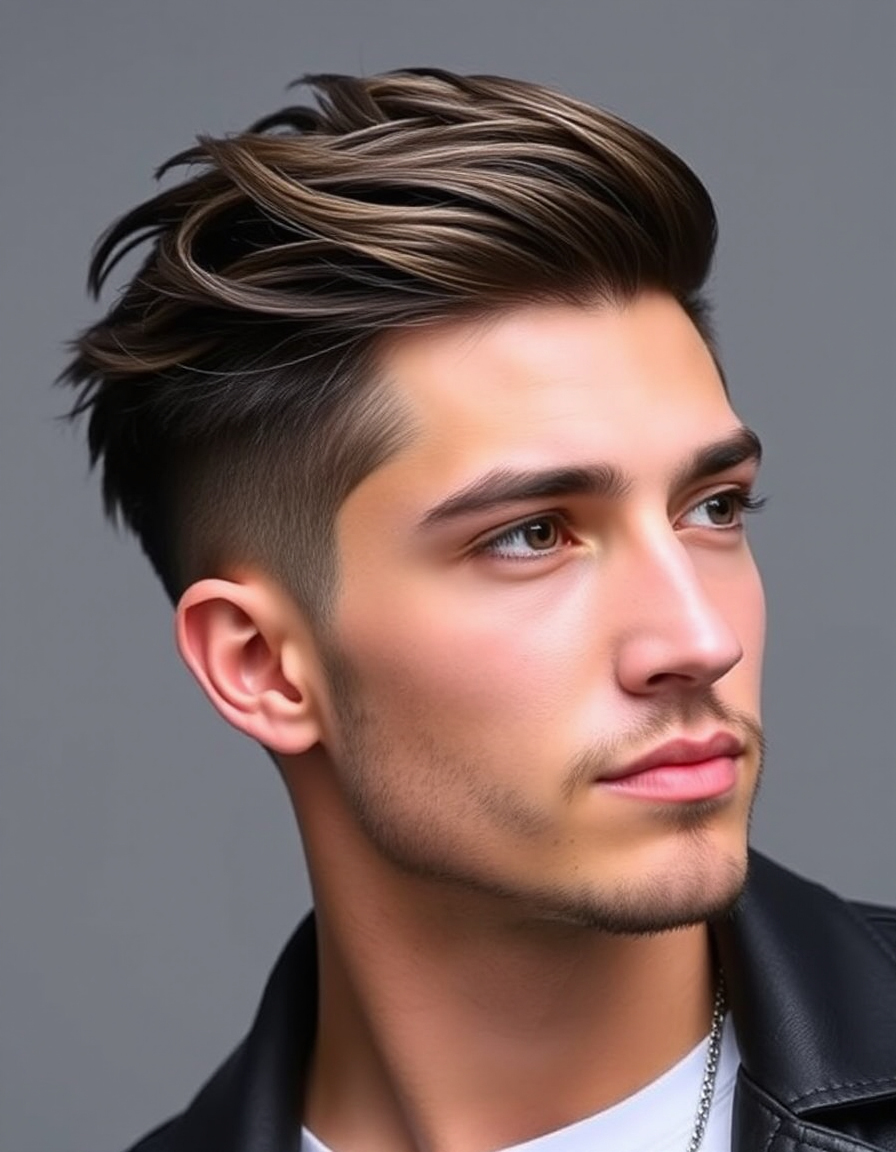 wolfcut hair for men