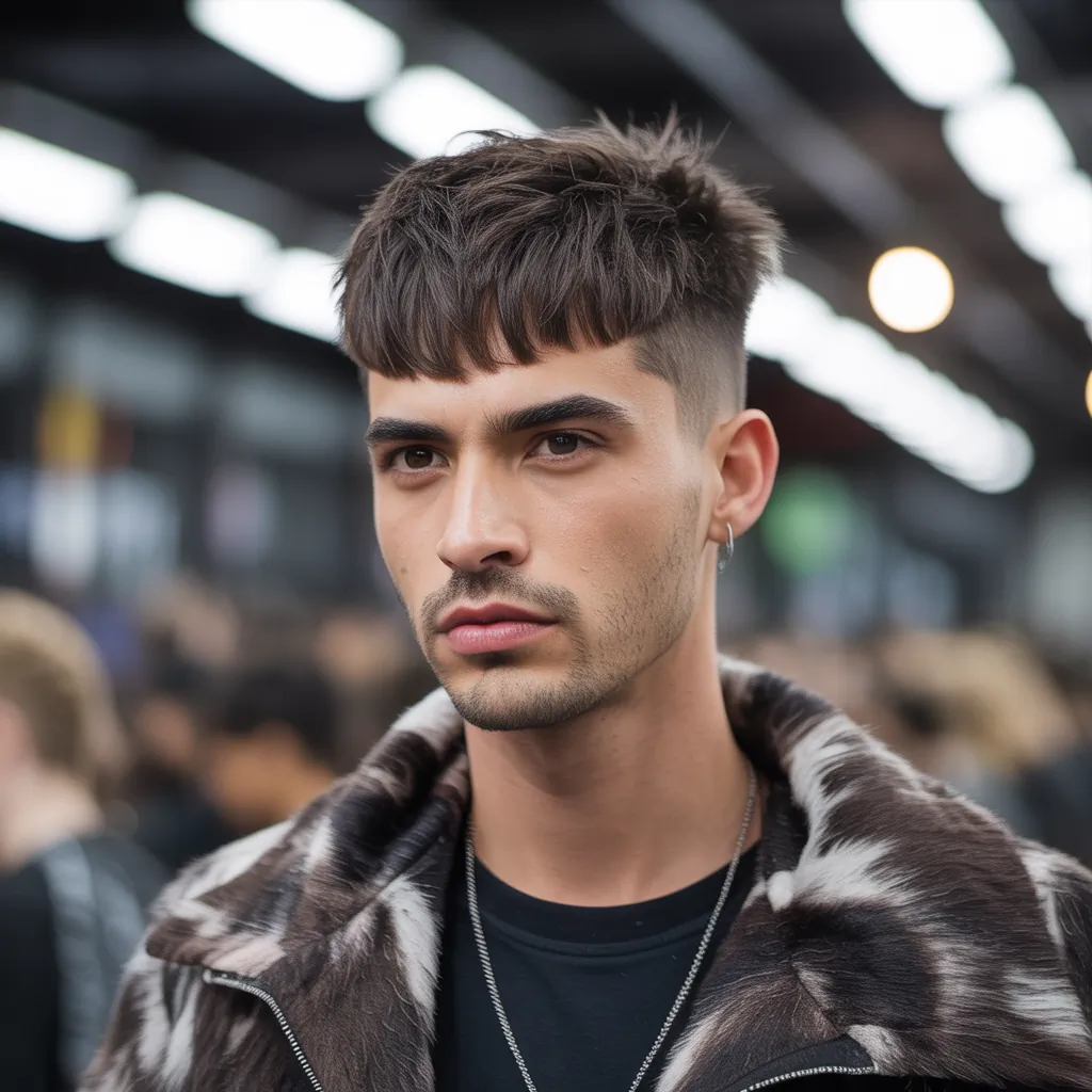 wolfcut hair for men