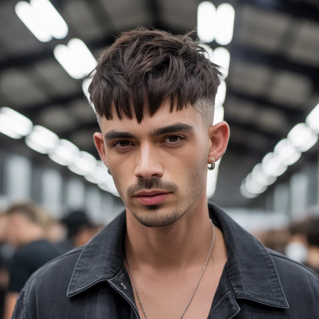 wolfcut hair for men