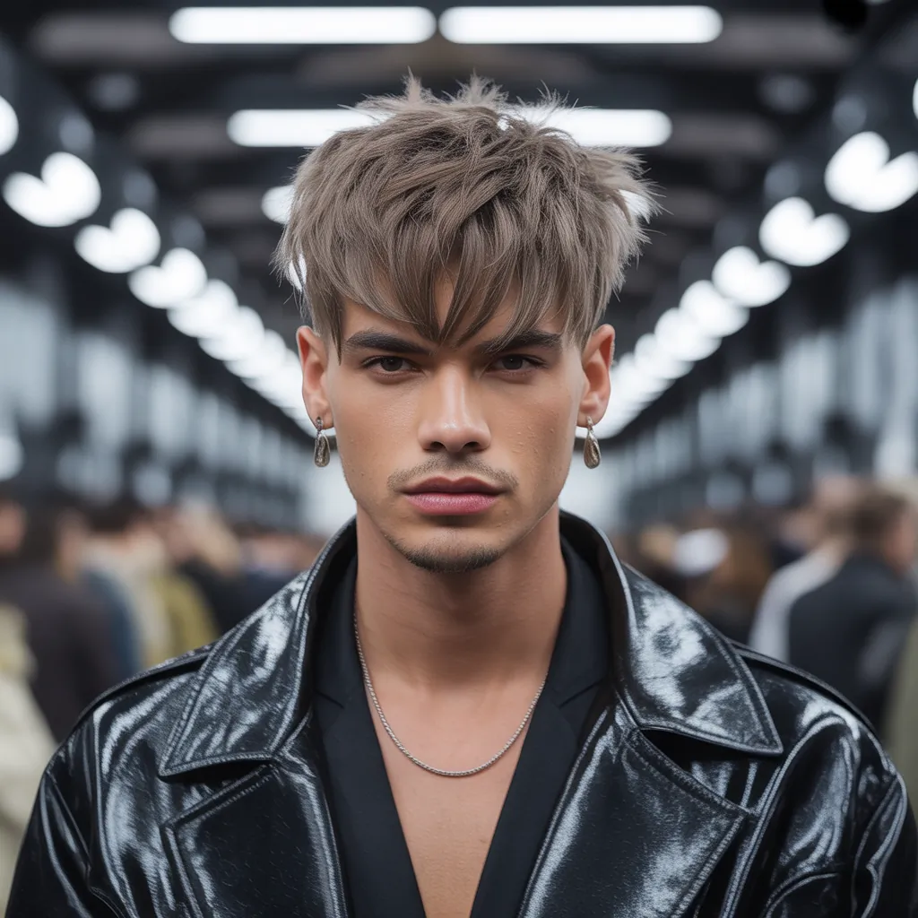 wolfcut hair for men