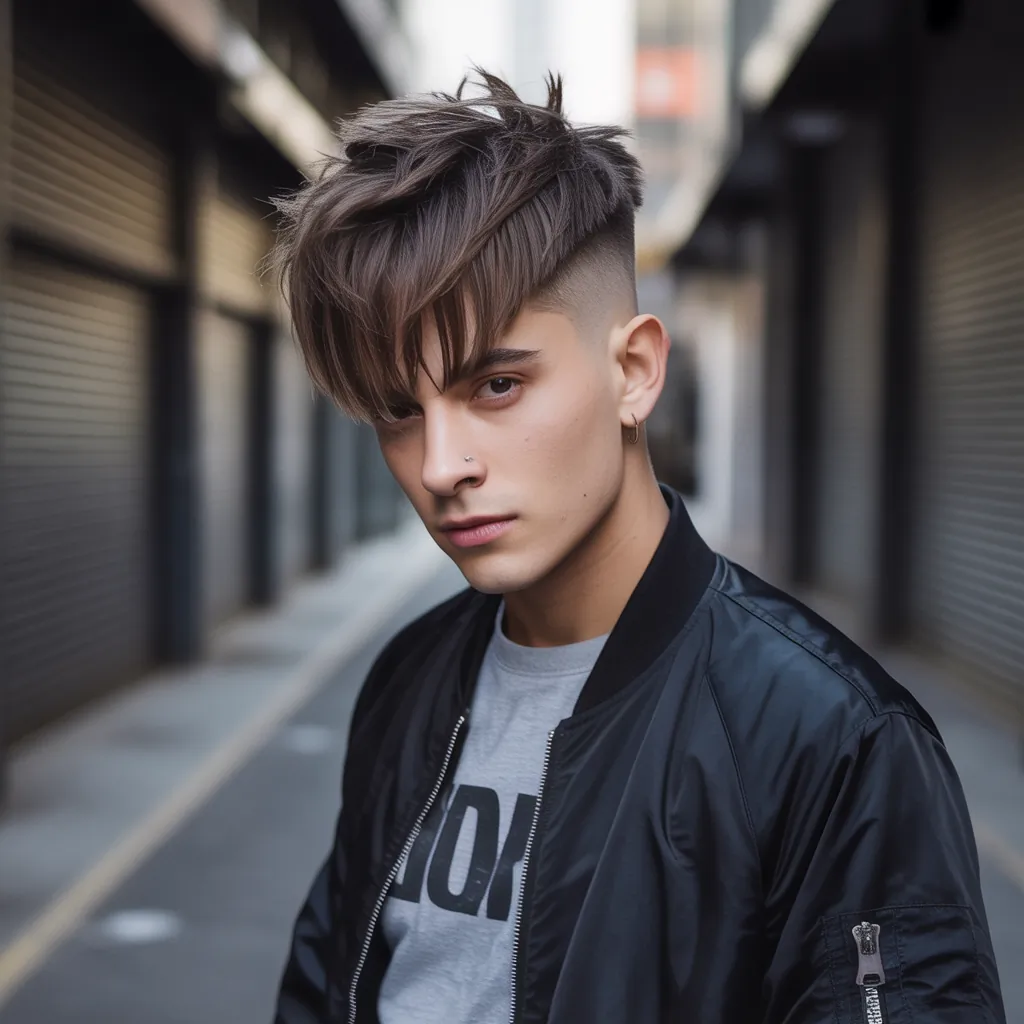 wolfcut hair for men