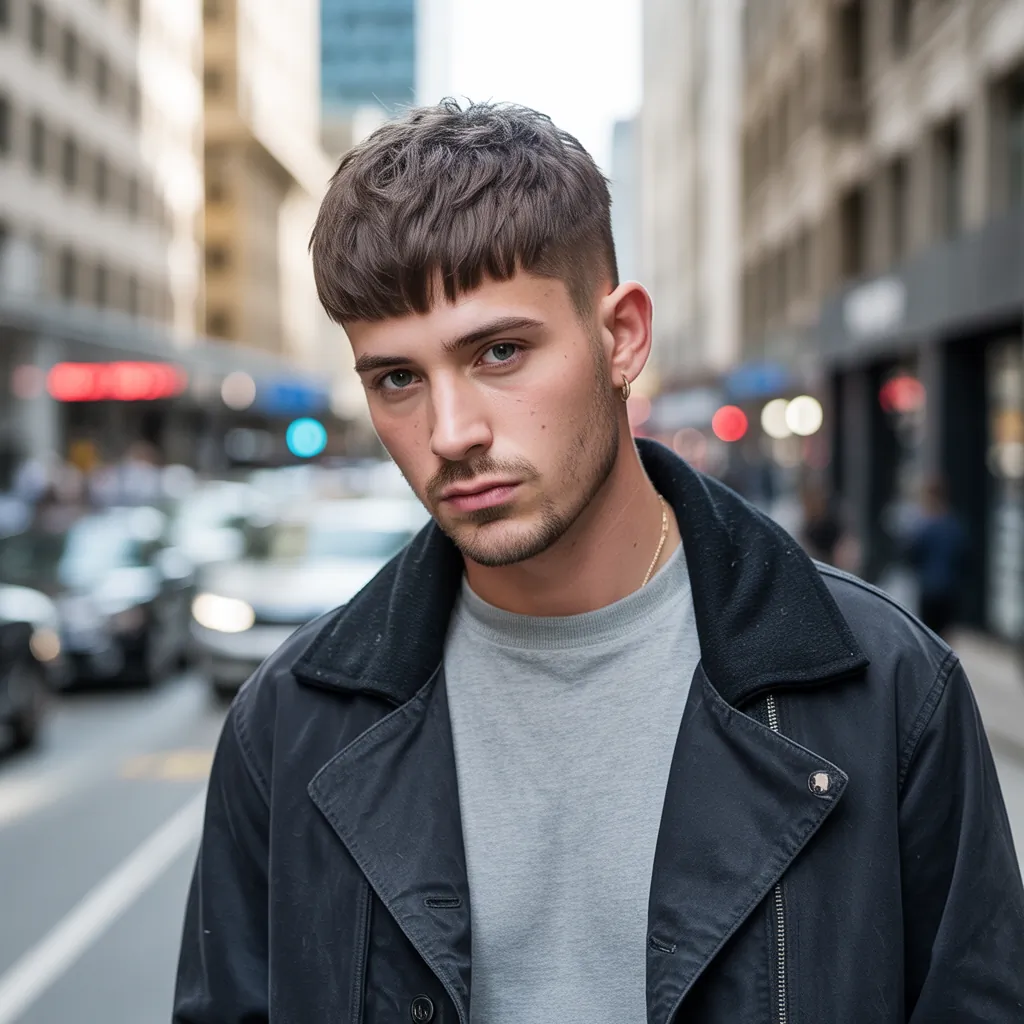 wolfcut hair for men