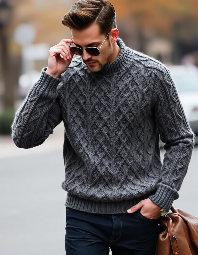Stylish Cable Knit Sweater Outfits for Men: Elevate Your Winter Wardrobe