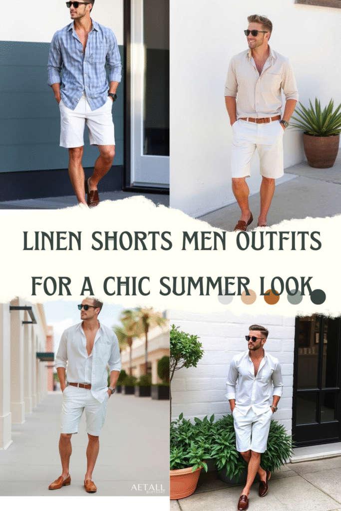 Linen Shorts Men Outfits for a Chic Summer Look: Style Tips & Outfit Ideas