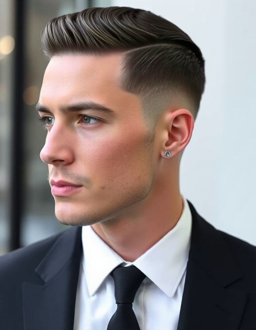 Modern Straight Hair Cuts For Men