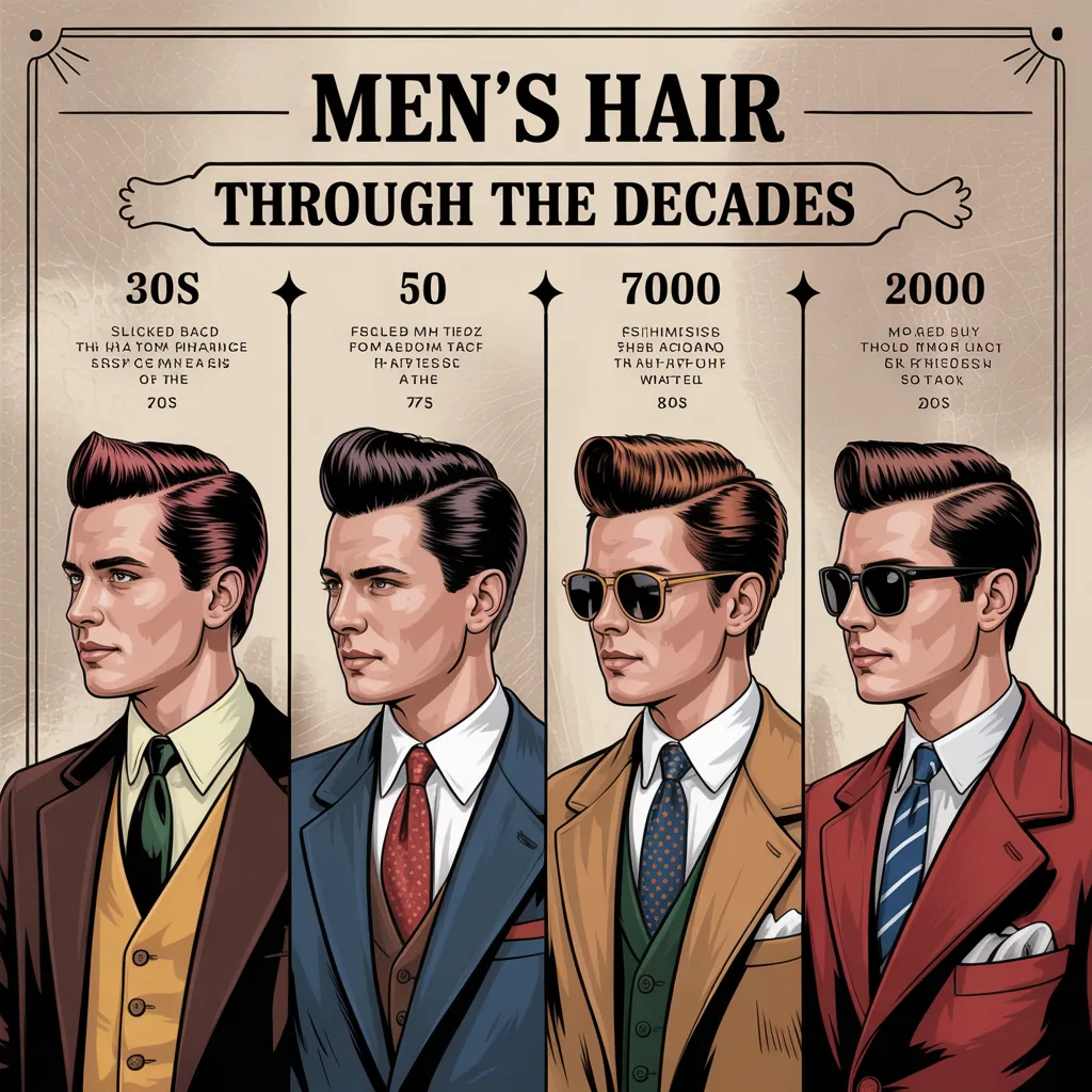 1930s-2000s Mens Hairstyles: A Decade-by-Decade Guide to Timeless Men’s Hair