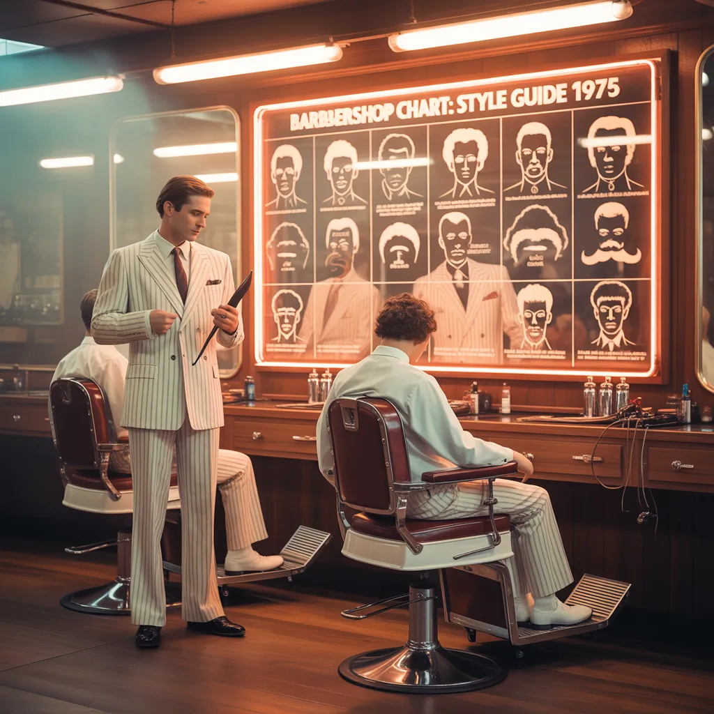 1970s Barbershop Chart: Your Guide to Vintage Haircuts & Modern Style