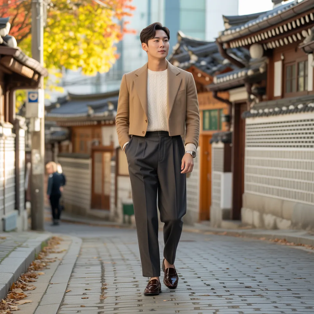 How to Wear High Waist Pants in Fall Like Korean Men — A Complete Style Guide