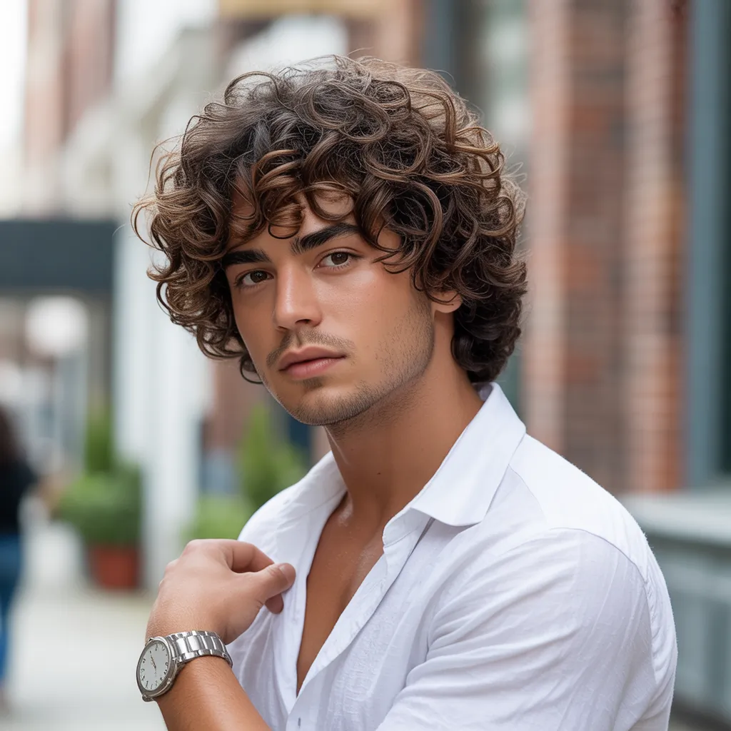 Layered Haircuts for Men with Curly Hair: Style Tips & Outfit Ideas