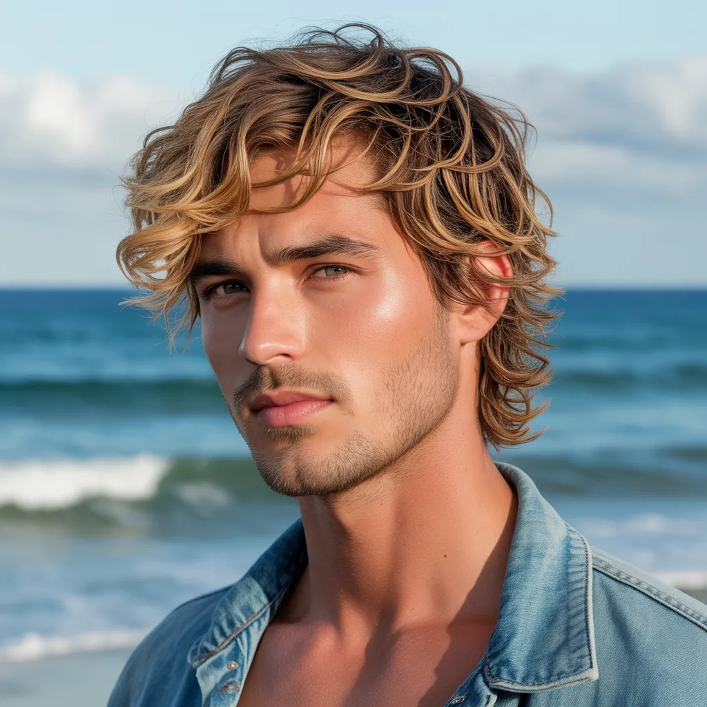 Layered Surfer Hair: The Effortless Beachy Cut Every Man Should Try